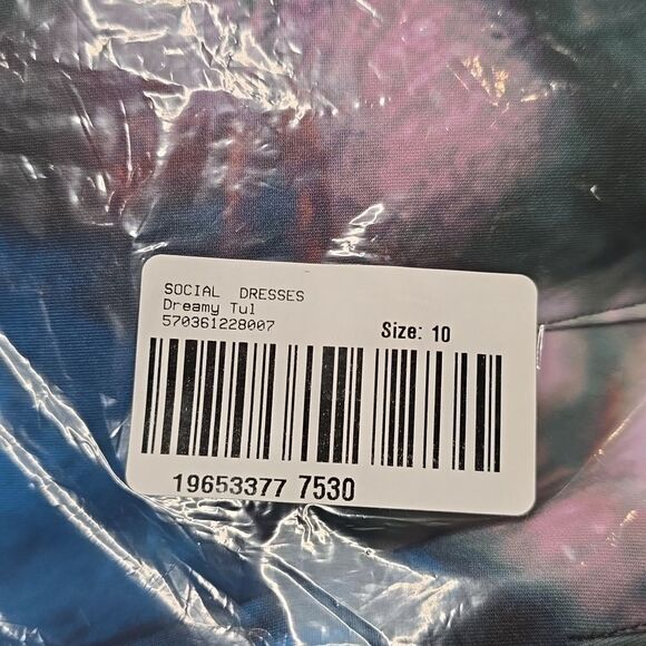 786 NWT WHBM Printed Scuba Fit-and-Flare Dress Size 10 - Picture 8 of 8